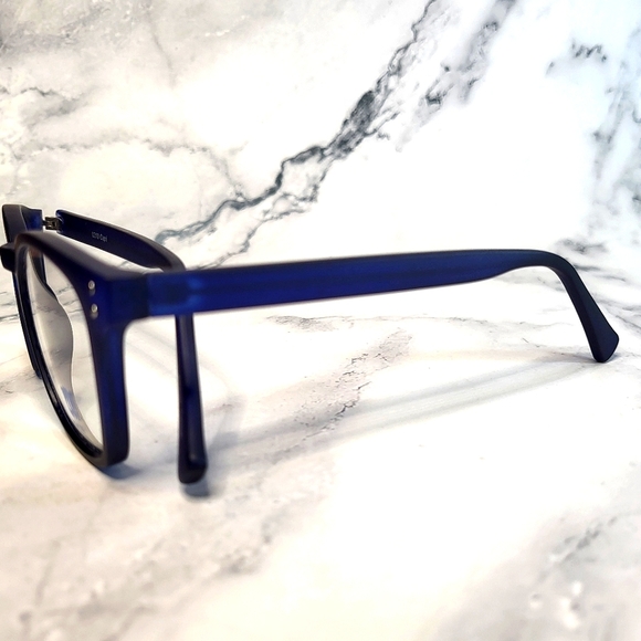 NEW Prescription-ready eyeglass frame, chunky blue, petite glasses 48-20-140 - Picture 5 of 5